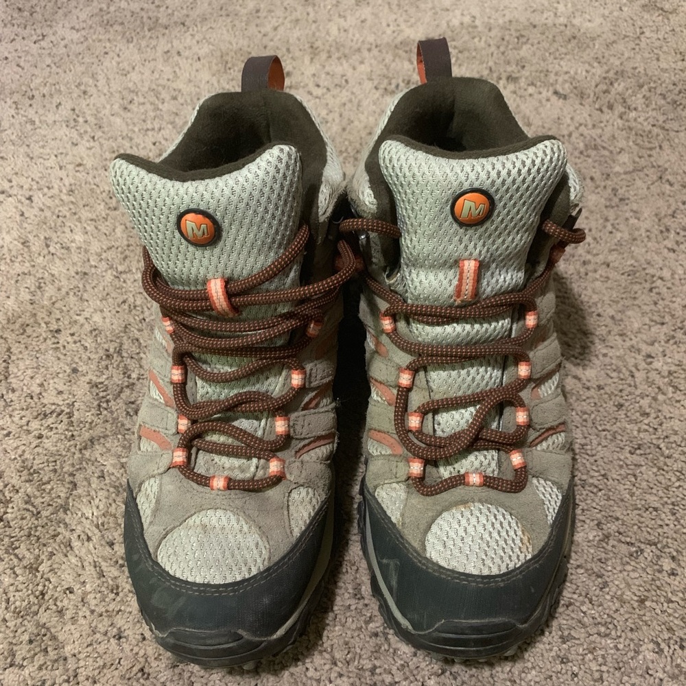 MERRELL Moab Waterproof Sz 9.5 Brown Leather Boots